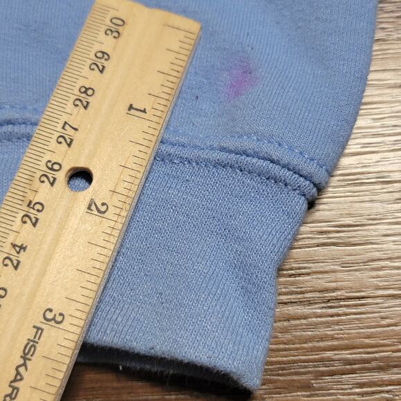 Wednesday LS Blue Youth Hoodie (Gildan) "I Hate People" - Size Y Small - Picture 6 of 6